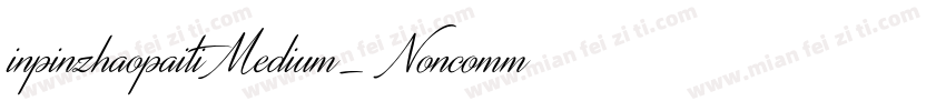 inpinzhaopaiti Medium_ Noncommercia字体转换